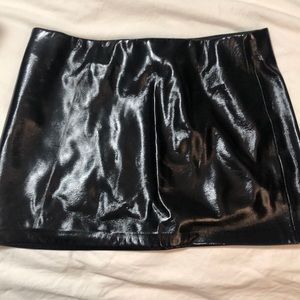 Zara patent leather skirt